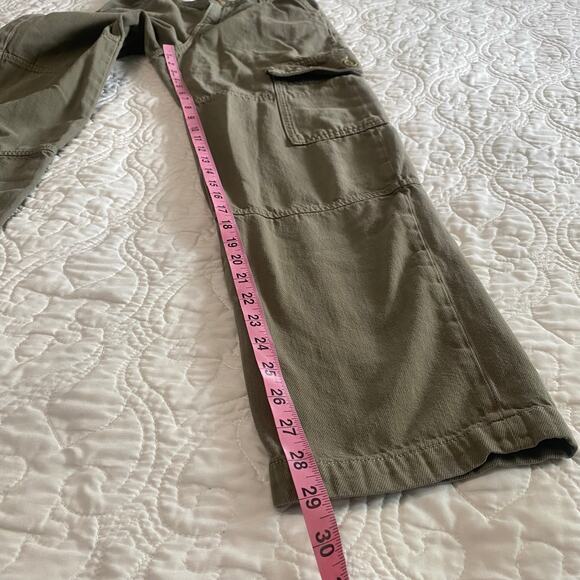 Reformation Bailey High Rise Utility Pant - Size 24 Green - Picture 5 of 9